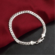 silver snake 5 mm Width bracelet bangle Jewelry crystal trendy men bracelets  EF8