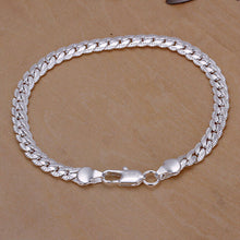 silver snake 5 mm Width bracelet bangle Jewelry crystal trendy men bracelets  EF8